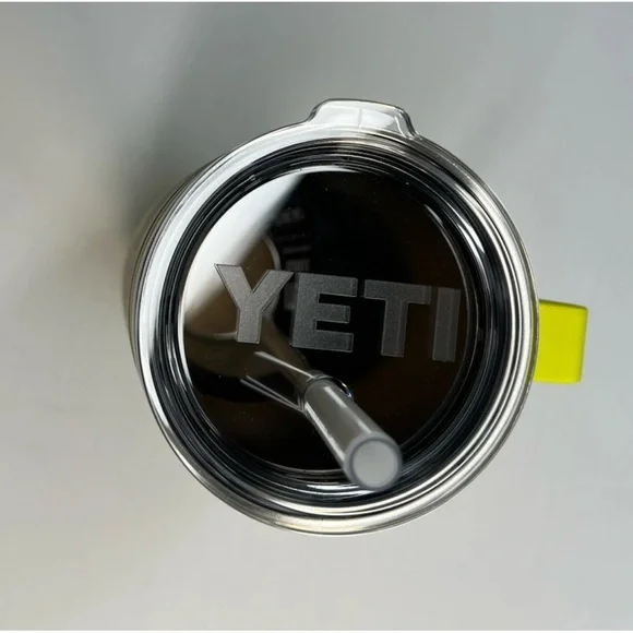 YETI Rambler 42oz Mug With Straw Lid Limited Edition Firefly Yellow- New W/tags - Picture 4 of 4